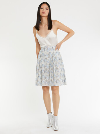 WOVEN SKIRT - Sky blue