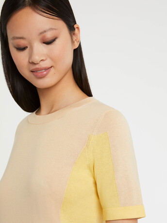 KNITTED SWEATER - Nougat/paille