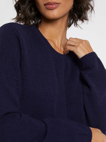Cardigan en cachemire - Marine