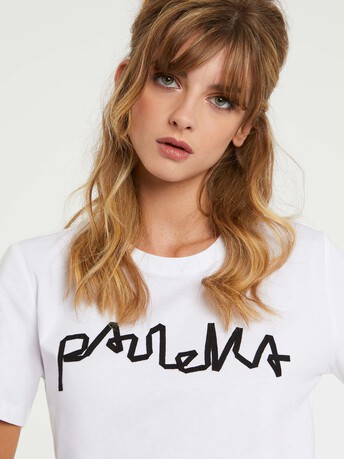 T-shirt PAULE KA en coton - Blanc