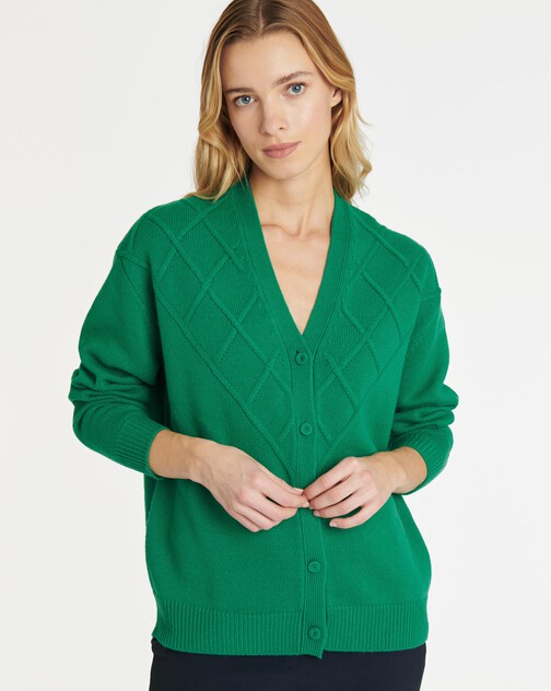 Cardigan en laine et cachemire