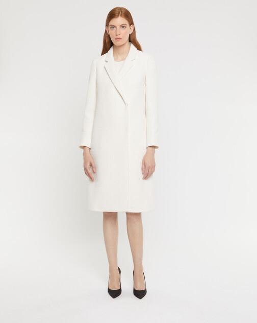 Manteau long en tweed