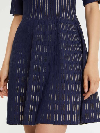 WOVEN DRESS - Indigo