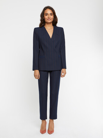 Striped jacket - Navy blue