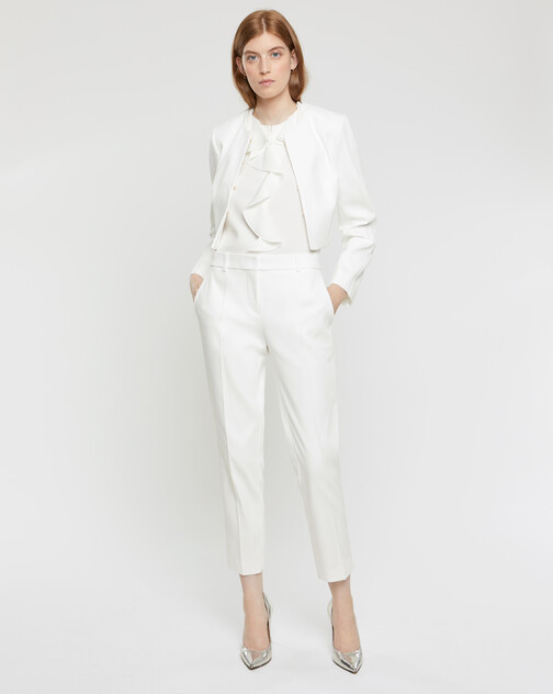 Cotton couture cropped jacket