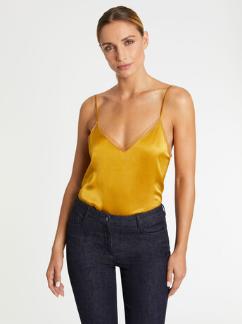 Silk camisole - Ocre