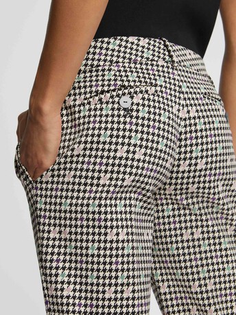 Houndstooth pants - multicolor