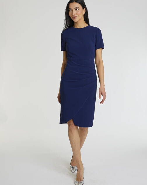 Robe en crêpe envers satin