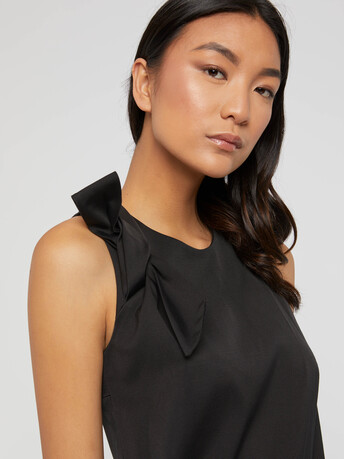 Robe courte à nœud - Noir