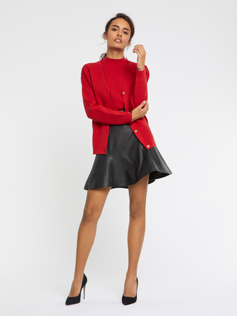 Pull sans manches en viscose - Hibiscus/ ecorce
