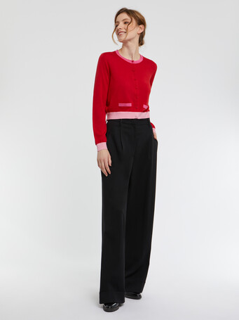 Silk-blend cardigan - Hibiscus/ bubble gum