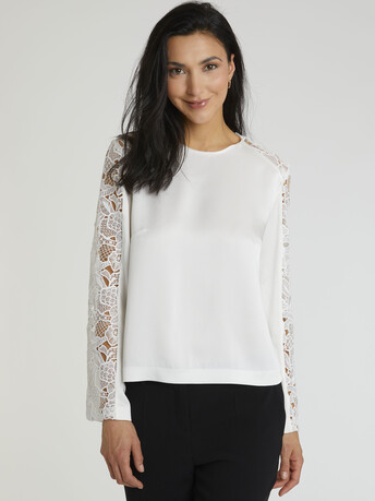 WOVEN TOP - Off white