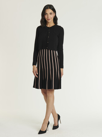 KNITTED CARDIGAN - Noir