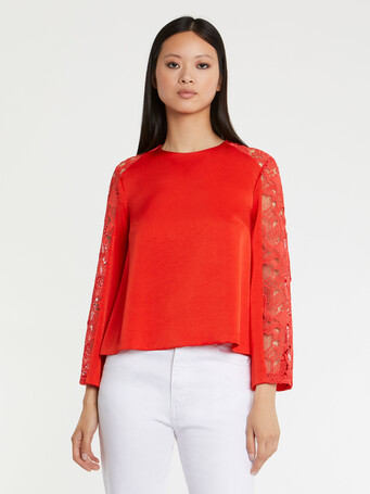 WOVEN TOP - Sanguine