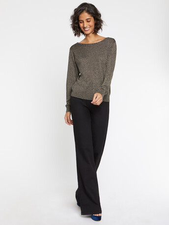 Pull en maille lurex - Noir