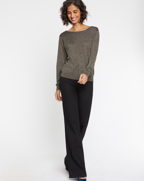 Lurex-knit sweater