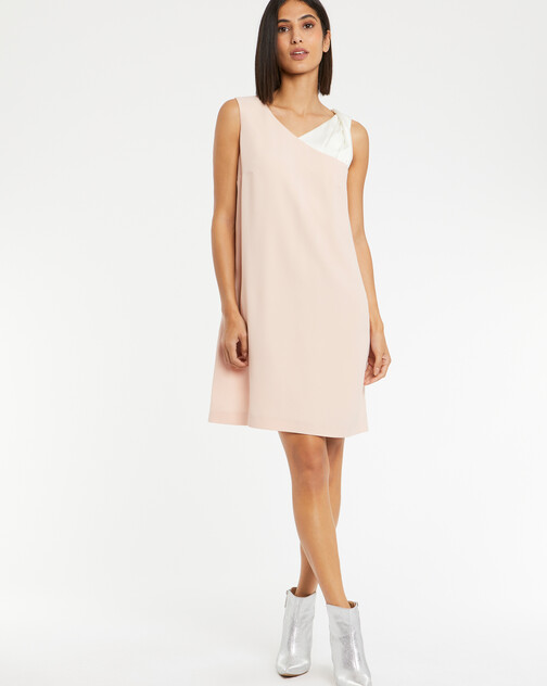 Robe en crêpe envers satin