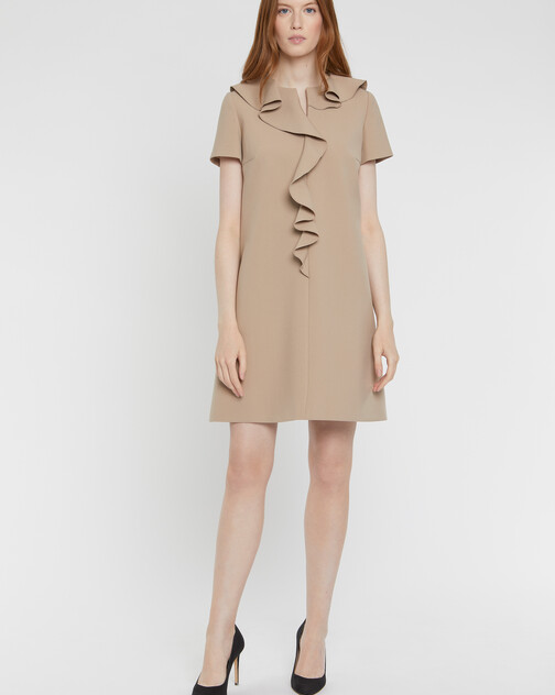 Robe courte en tricotine stretch