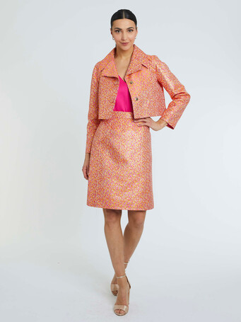Veste en jacquard multicolore - multicolore