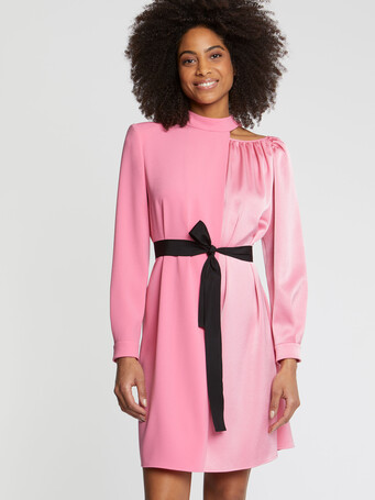 Robe en tissu crêpe - Bubble gum