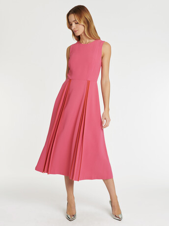 WOVEN DRESS - Pink / orange