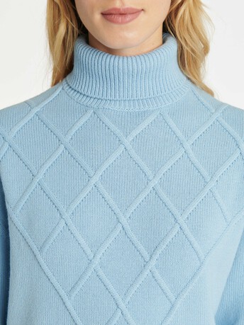 KNITTED SWEATER - Glacier