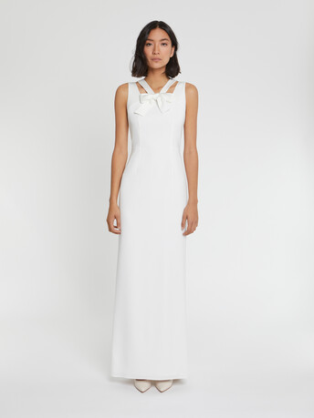 WOVEN DRESS - Off white