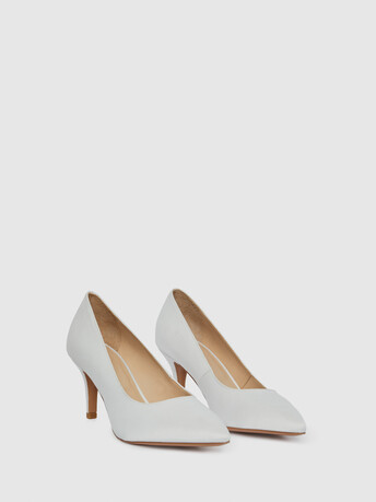 Duchess satin pumps - Off white