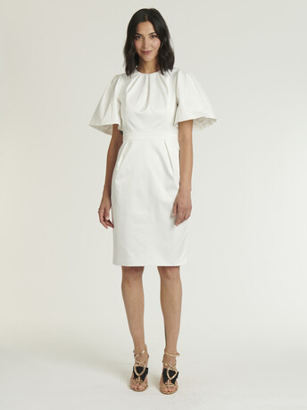 WOVEN DRESS - Off white