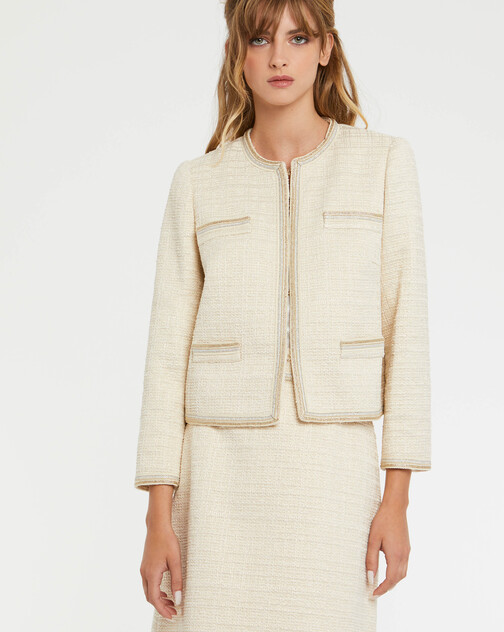 WOVEN SUIT JACKET