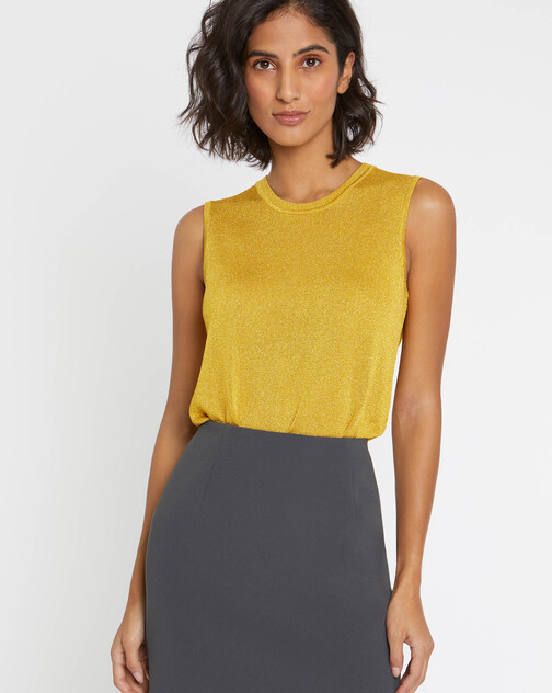 Débardeur en maille lurex
