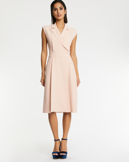 Robe en crêpe envers satin