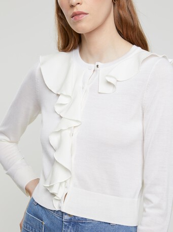Merino-wool cardigan - Off white