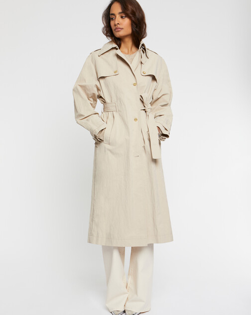 Manteau long style trench