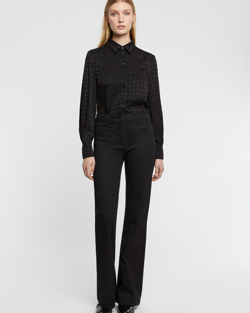 Chemisier en jacquard pied de coq