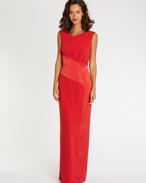 Crepe evening gown