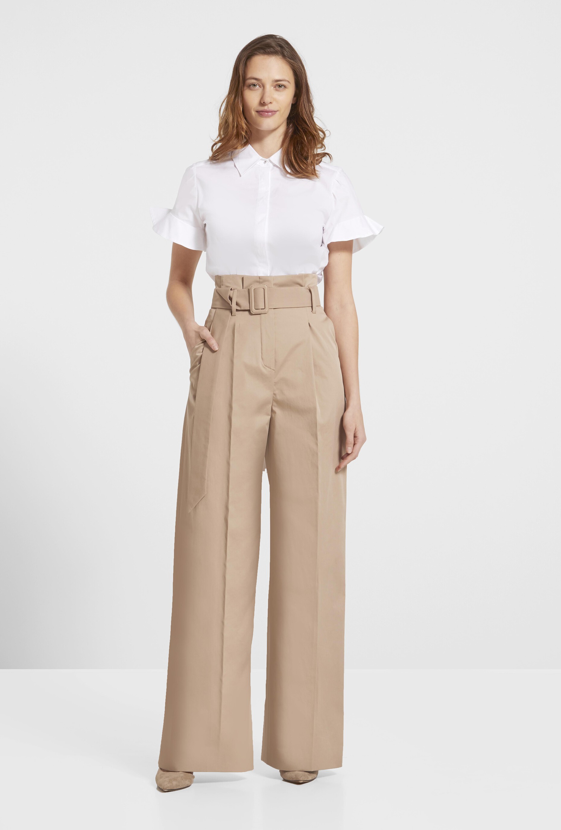 wide leg cotton pants