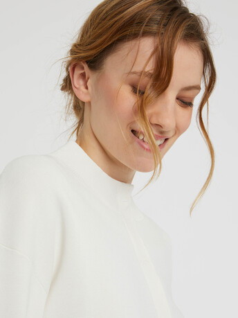 Cardigan en maille Milano - Blanc casse