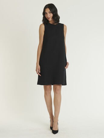 WOVEN DRESS - Noir