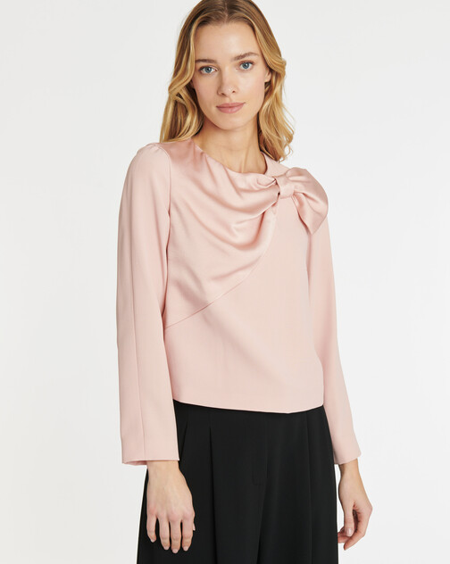 Top en crêpe envers satin