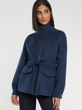 Manteau court en laine et cachemire - Orage