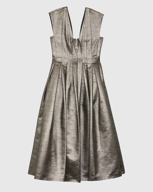 Robe midi de cérémonie en lamé
