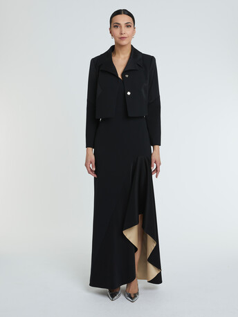 WOVEN SUIT JACKET - Noir