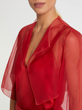 Organza jacket - Hibiscus