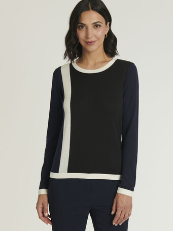 PULL - Noir / marine