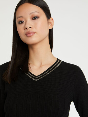 Pull en crochet - Noir