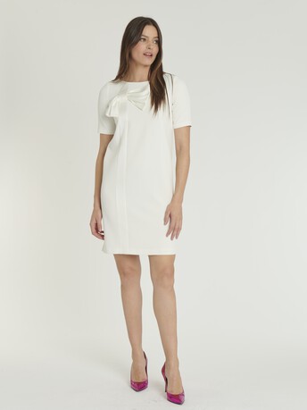 WOVEN DRESS - Off white