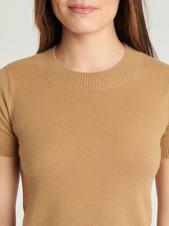 KNITTED SWEATER - Caramel