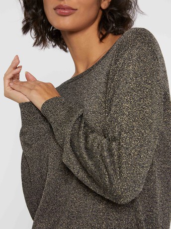 Pull en maille lurex - Noir