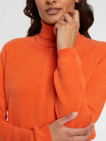 Cardigan en cachemire - Mandarine